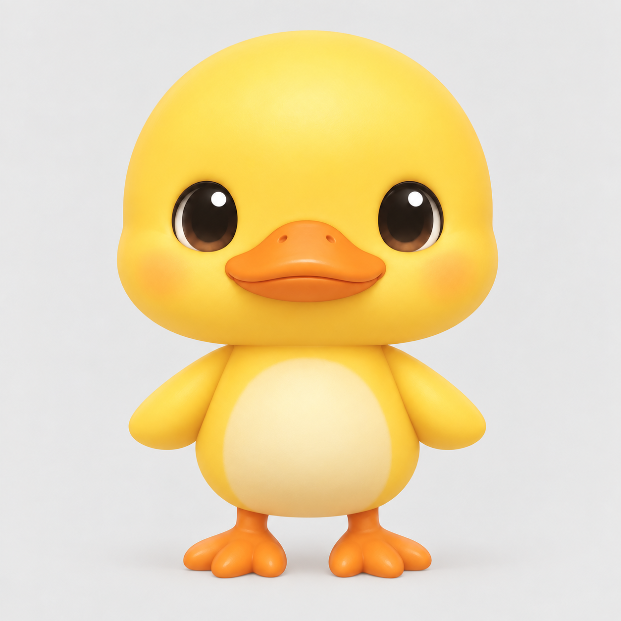 项目中的小黄鸭角色 / Yellow duck game character